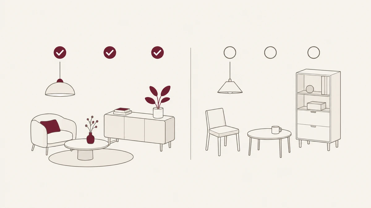 타입별 기본 품목을 정리한 그림